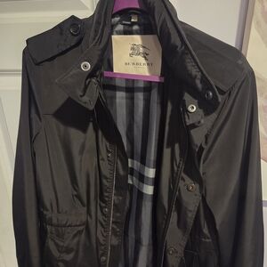 Burberry Men's Black Rain Jacket